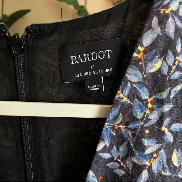 BARDOT Kiera Floral Long Sleeve Wrap Minidress, XS - Picture 6 of 7